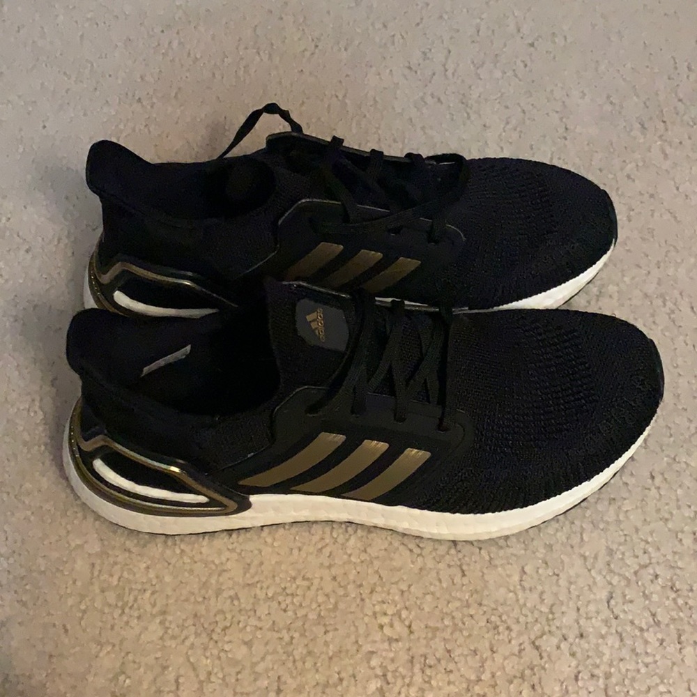 Men’s Black and gold ultra boosts